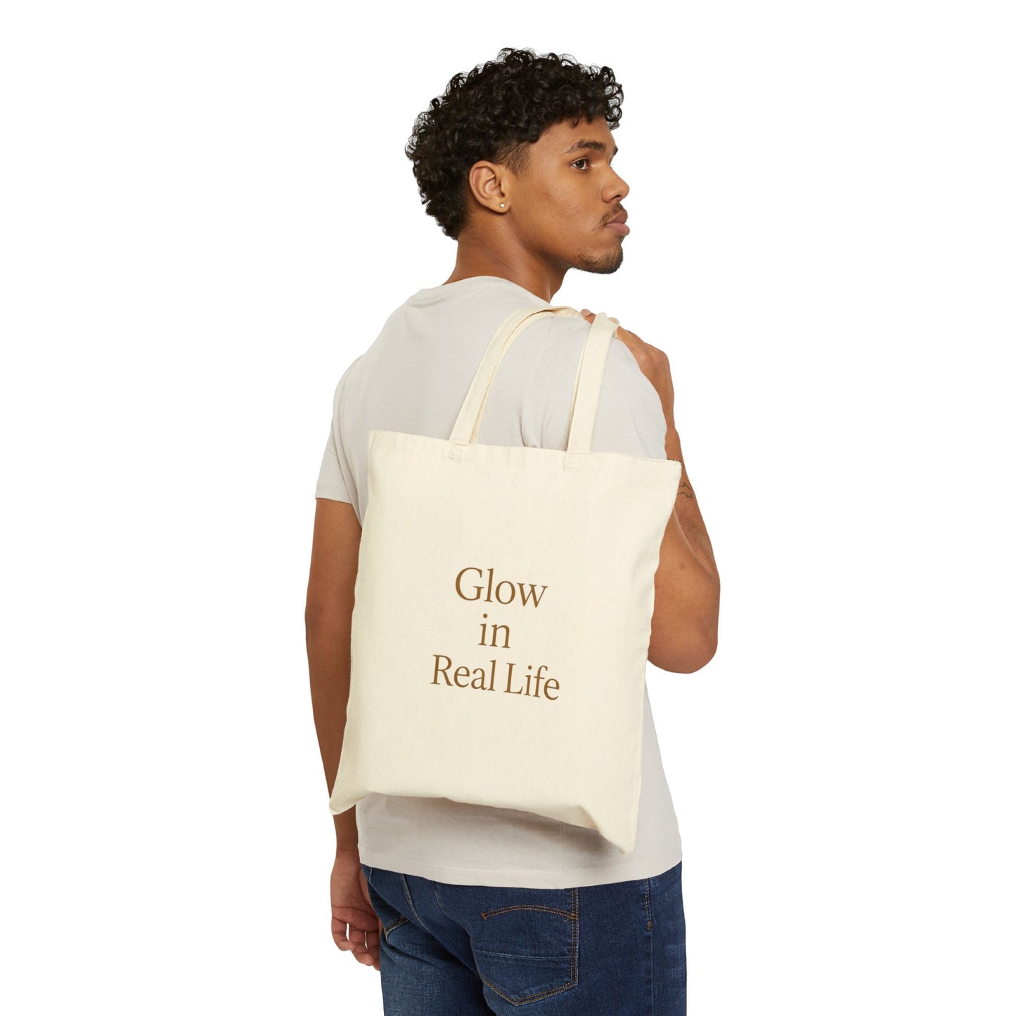 Glow In Real Life Cotton Canvas Tote Bag